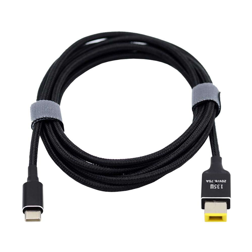 Type-C to DC power cable for laptops, 135W