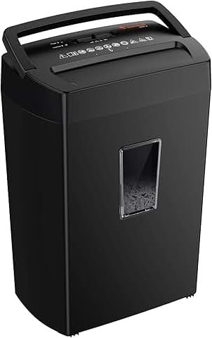 Heavy Duty Cross Cut Paper Shredder with 5.5 Gal Bin