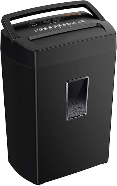 Heavy Duty Cross Cut Paper Shredder with 5.5 Gal Bin