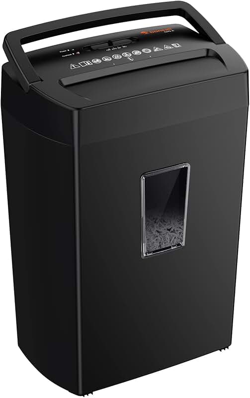 Heavy Duty Cross Cut Paper Shredder with 5.5 Gal Bin