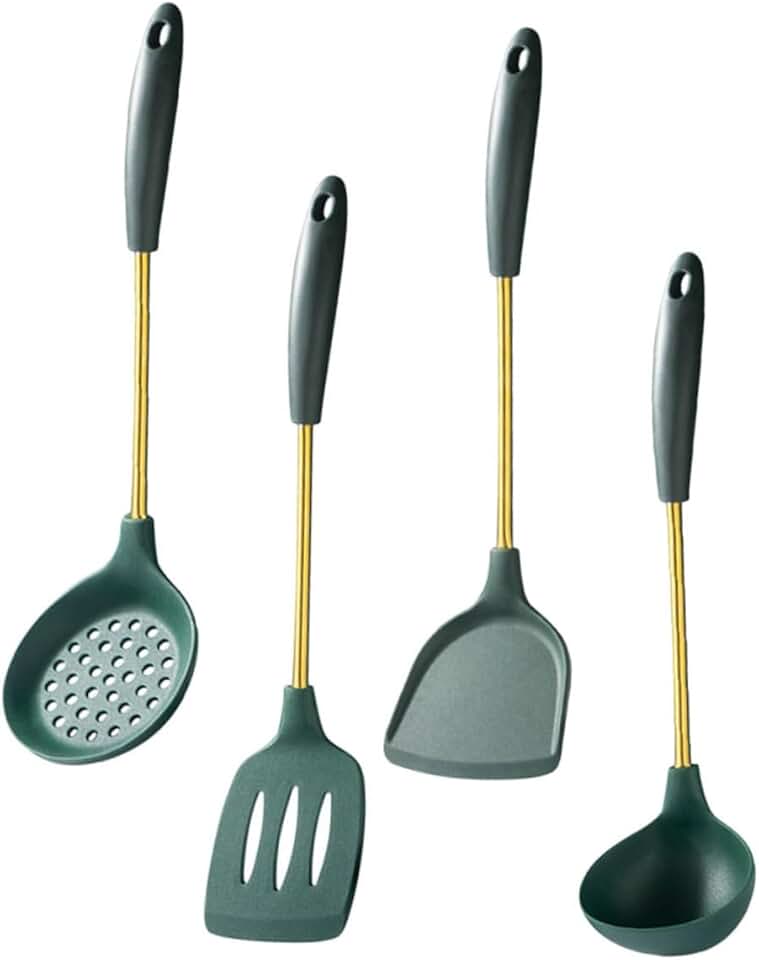 Stainless Steel Silicone Cooking Utensil Set