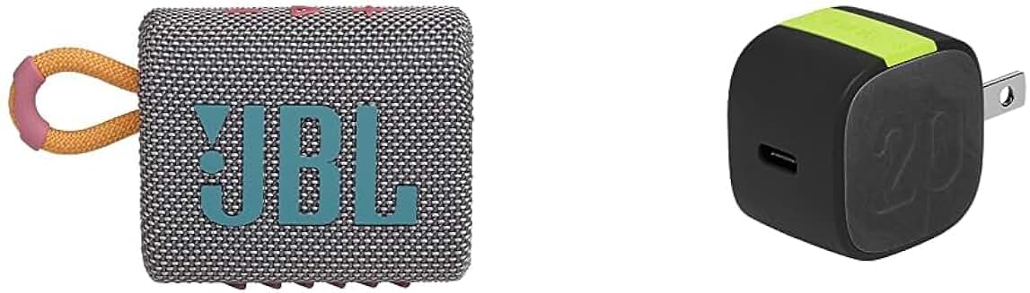 Portable Bluetooth Speaker and Compact USB-C Charger