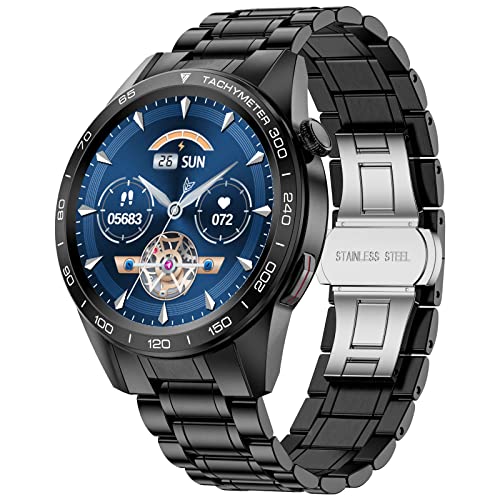 Smart Watch for Men,1.32" Touch Screen Fitness Activity Tracker with Heart Rate/Sleep Monitoring,IP67 Waterproof Pedometer Bluetooth Voice Call Message Reminder Smartwatch for Andriod/iOS Phone