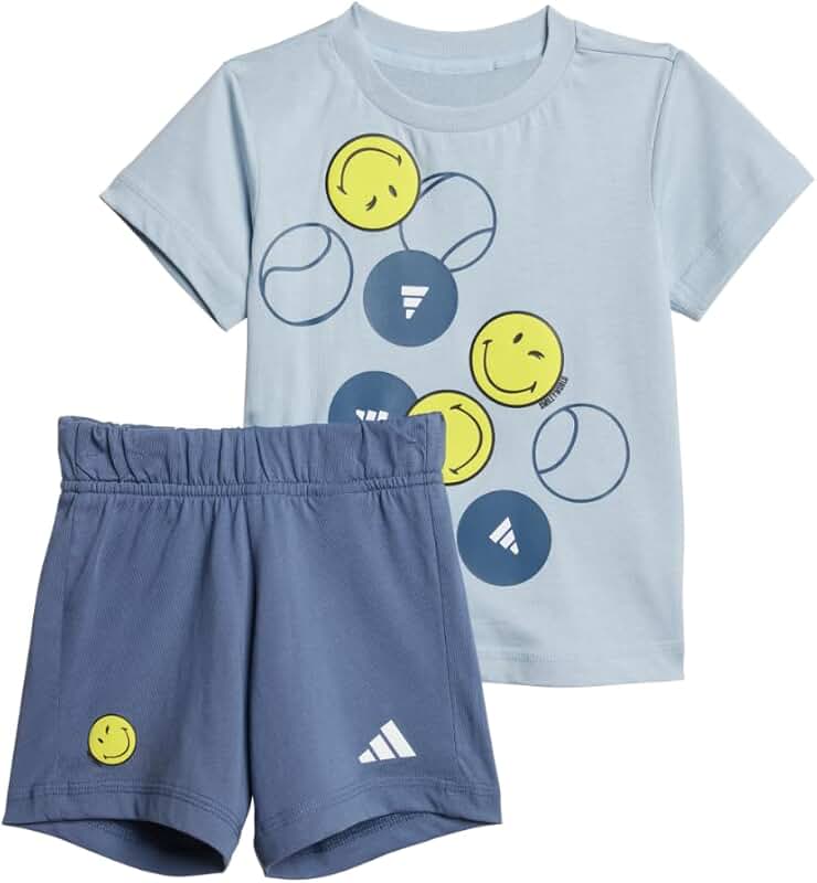 Unisex Baby Smiley Summer Clothing Set