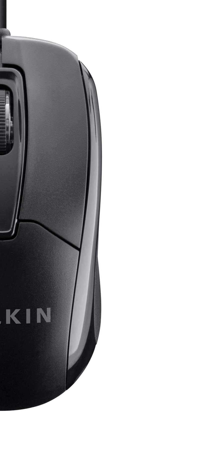 3-Button Wired USB Optical Mouse with 5-Foot Cord, Compatible with PCs, Macs, Desktops and Laptops, Black - F5M010qBLK