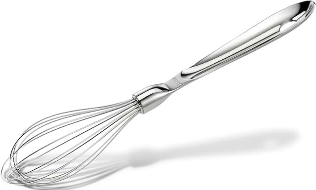 Stainless Steel Kitchen Gadgets and Whisk in Silver