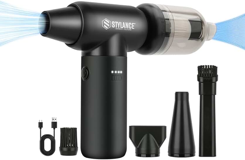 Portable 3-Gear Electric Air Duster for PC and Office