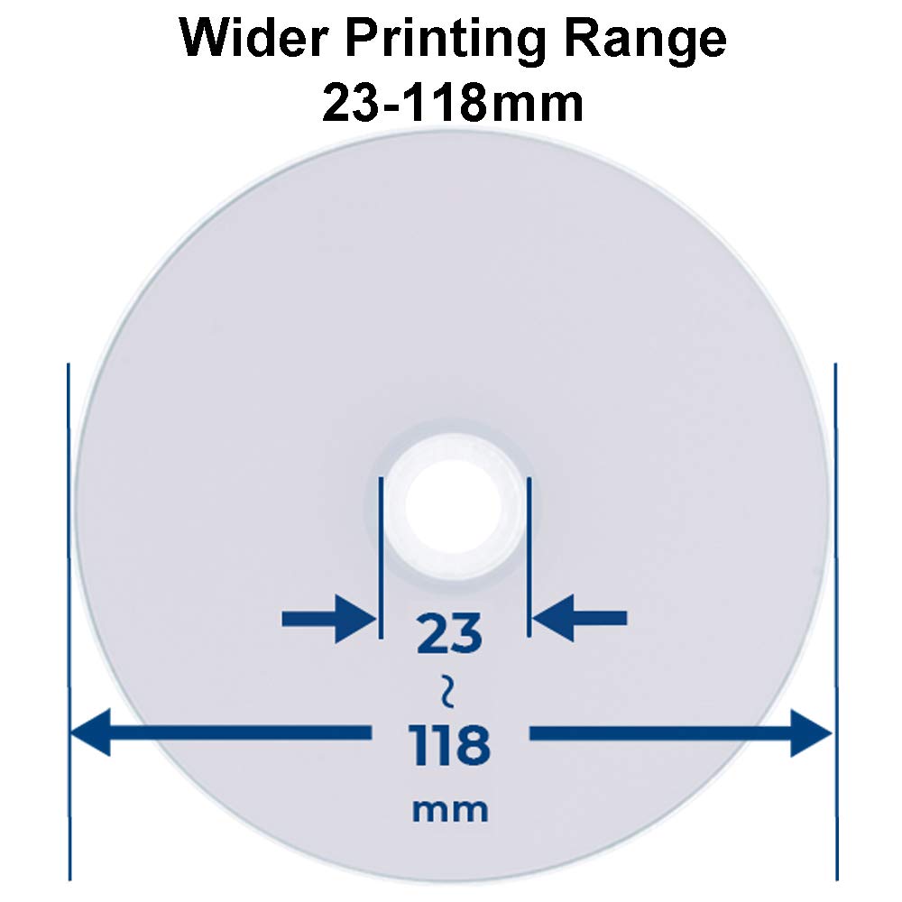 100 Pack (Professional Grade) DVD-R 16X 4.7GB AZO Dye (MID MXL RG04) White Inkjet Hub Printable Blank Media Recordable Disc