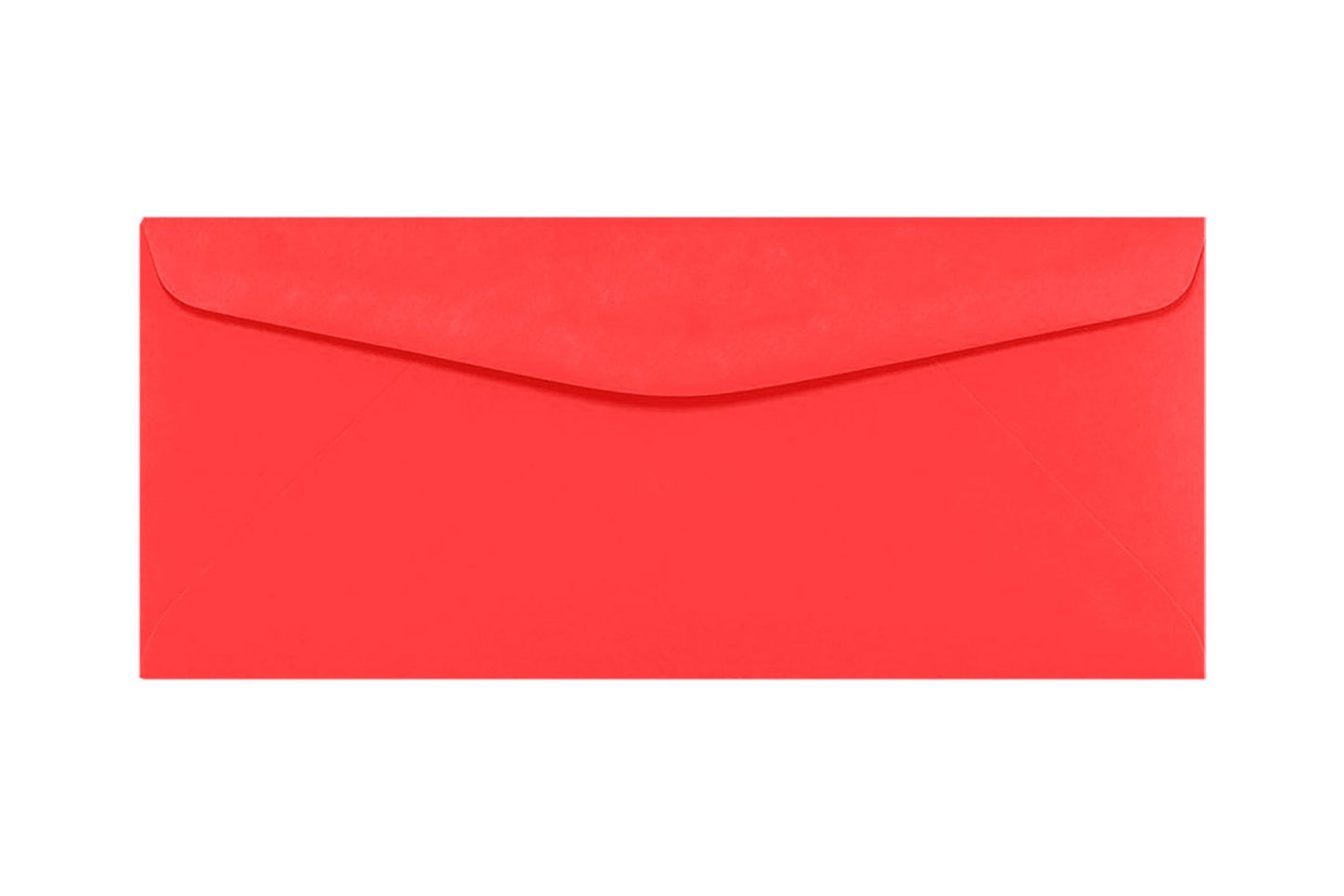 Electric Coral Business Envelopes, 3 7/8" x 8 7/8", 50 Pack
