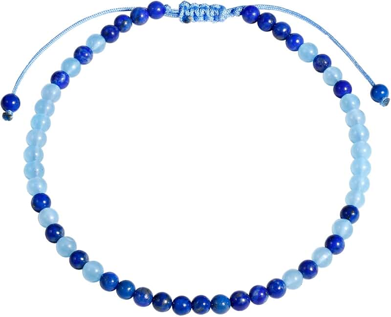 Agate Beads Anklet for Women with Healing Crystals