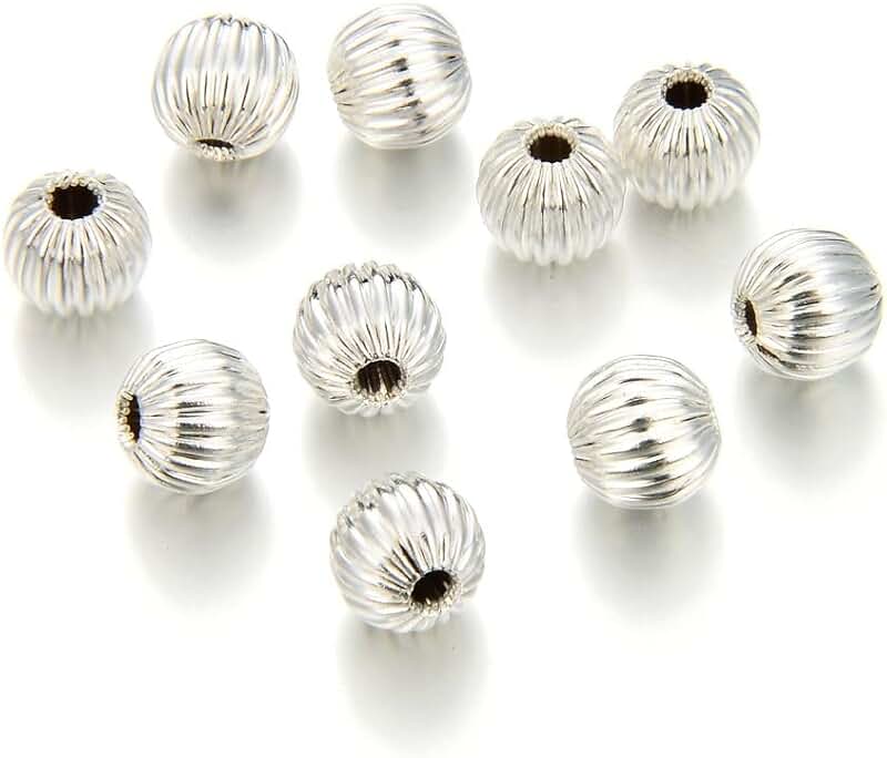 1000pcs Small Corrugated Melon Spacer Beads 4mm