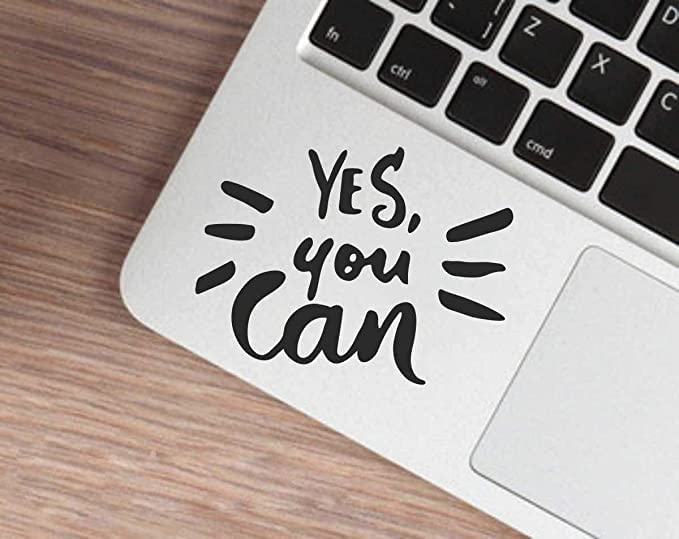 Set of two 3x4 inch laptop trackpad decals