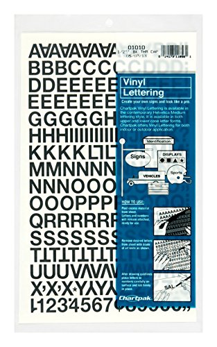 Black Vinyl Letters and Numbers Pack 201 Count