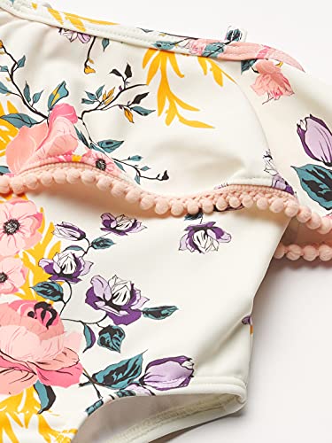 girls One Piece Swimsuit, Floral, 24 Months US