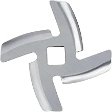 Set of 20 stainless steel meat grinder blades and plates