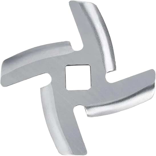Set of 20 stainless steel meat grinder blades and plates