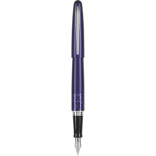 Matte Plum Fountain Pen with Leopard Accent