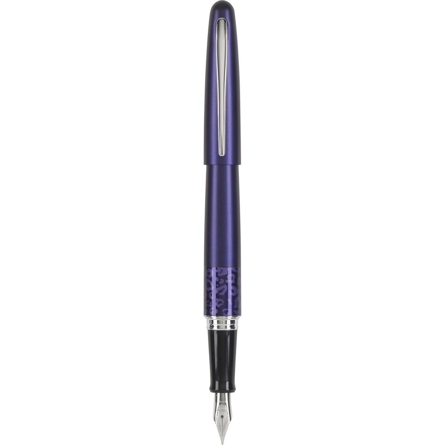 Matte Plum Fountain Pen with Leopard Accent