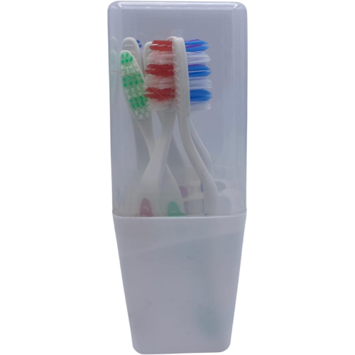 MODAIO-6-ct of Toothbrushes with Cup & Holder