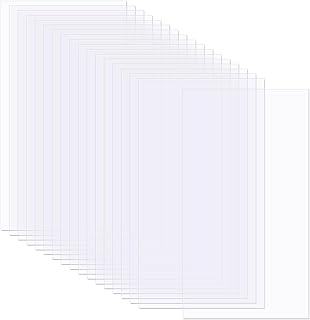 50 Heat-Resistant Clear Acetate Sheets for Crafts