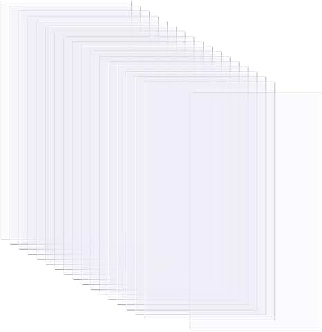 50 Heat-Resistant Clear Acetate Sheets for Crafts