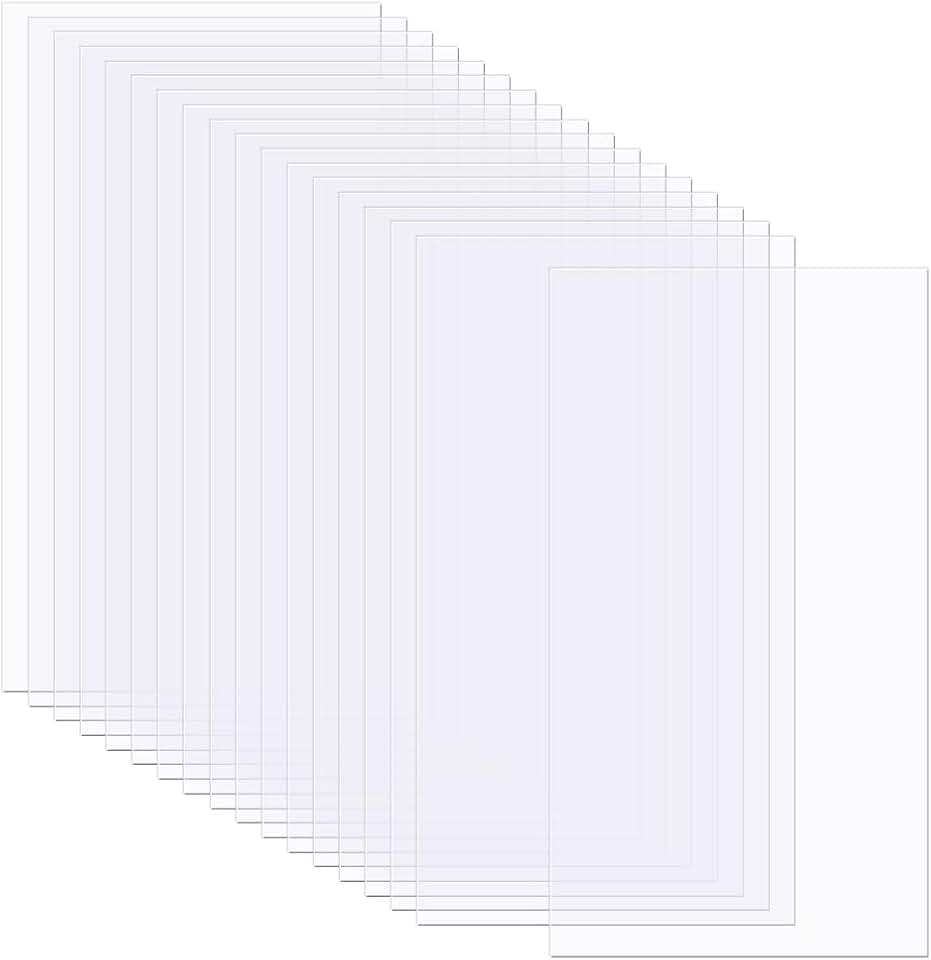 50 Heat-Resistant Clear Acetate Sheets for Crafts