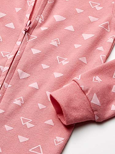 uni  baby Ultimate Zippin 2 Pack Sleep and Play Suits Layette Set, Pink/Happy Moon, 12-18 Months US