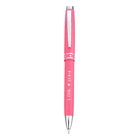 Pink Christian Love Is Patient Pen with Gift Case