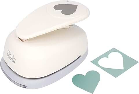 7-Lever Heart Punch for Paper Crafting and Scrapbooking