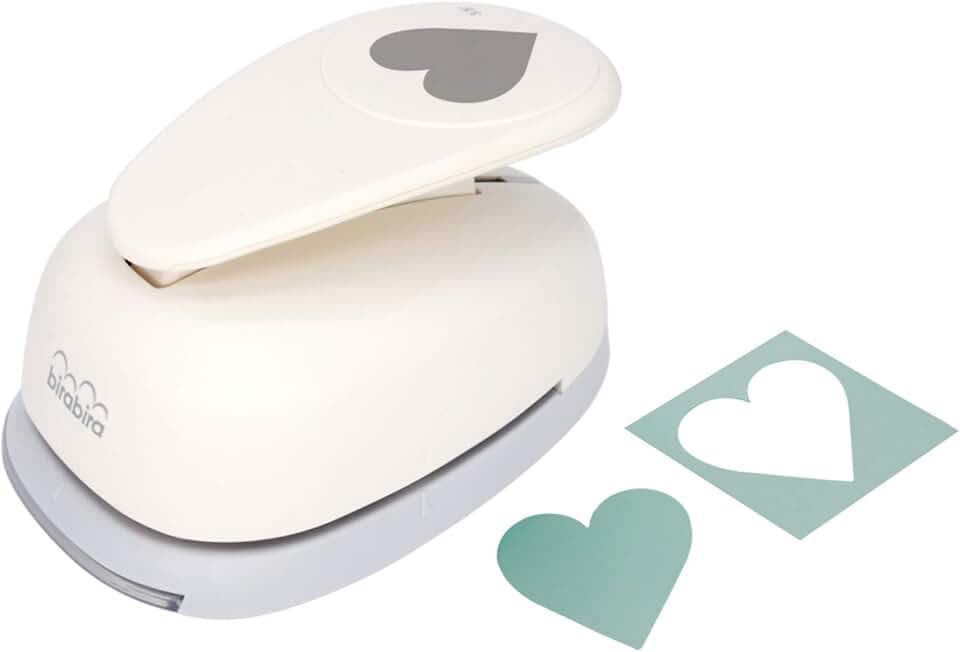 7-Lever Heart Punch for Paper Crafting and Scrapbooking