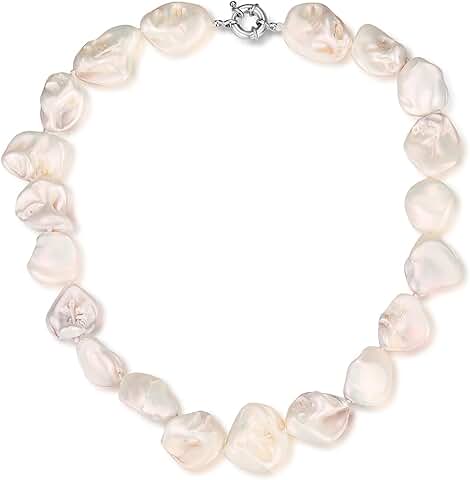 Boho Beaded Pearl Choker Necklace for Women