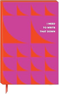 Red softcover journal with Molly and Rex shapes