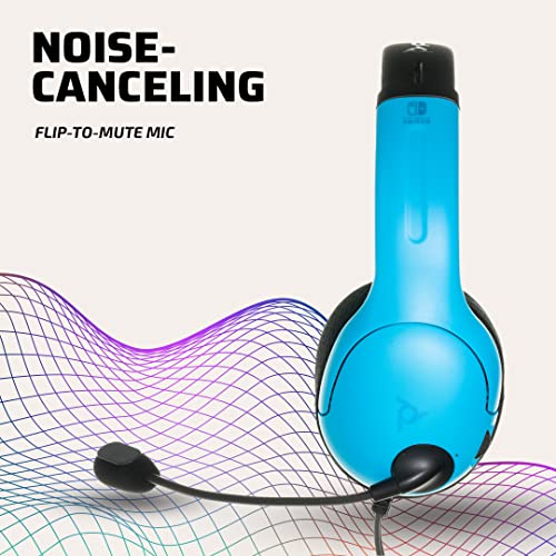 Gaming LVL40 Stereo Headset with Mic for Nintendo Switch - PC, iPad, Mac, Laptop Compatible - Noise Cancelling Microphone, Lightweight, Soft Comfort On Ear Headphones - Mario Red & Blue