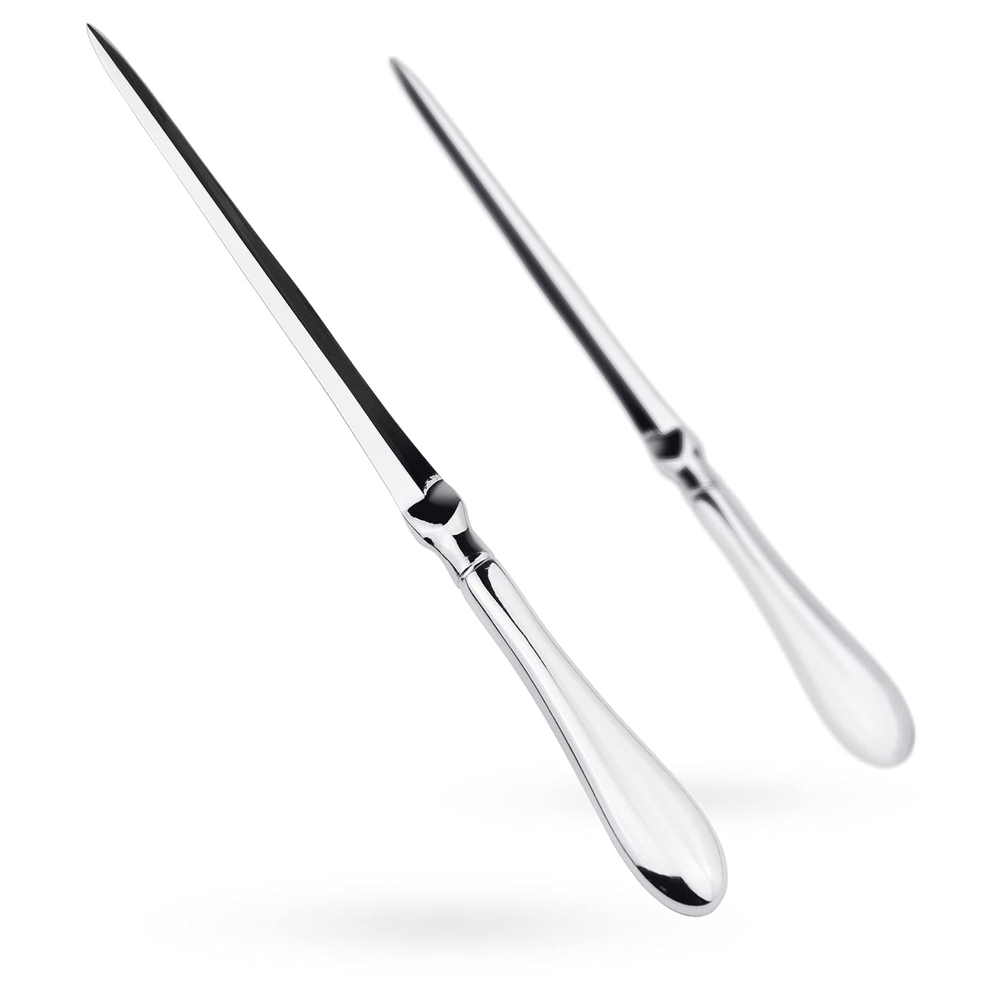 Silvery Letter and Envelope Opener Set, 9 Inches (2 Pack)