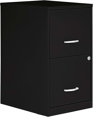 Two-Drawer Locking Steel Filing Cabinet