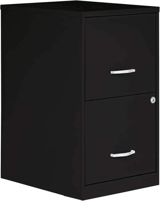 Two-Drawer Locking Steel Filing Cabinet