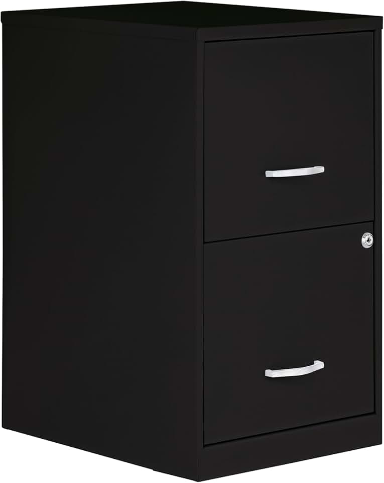Two-Drawer Locking Steel Filing Cabinet