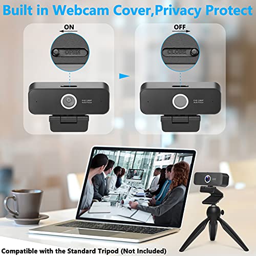 Webcam with Microphone Plug Play USB Webcam for Video Calling Home Office
