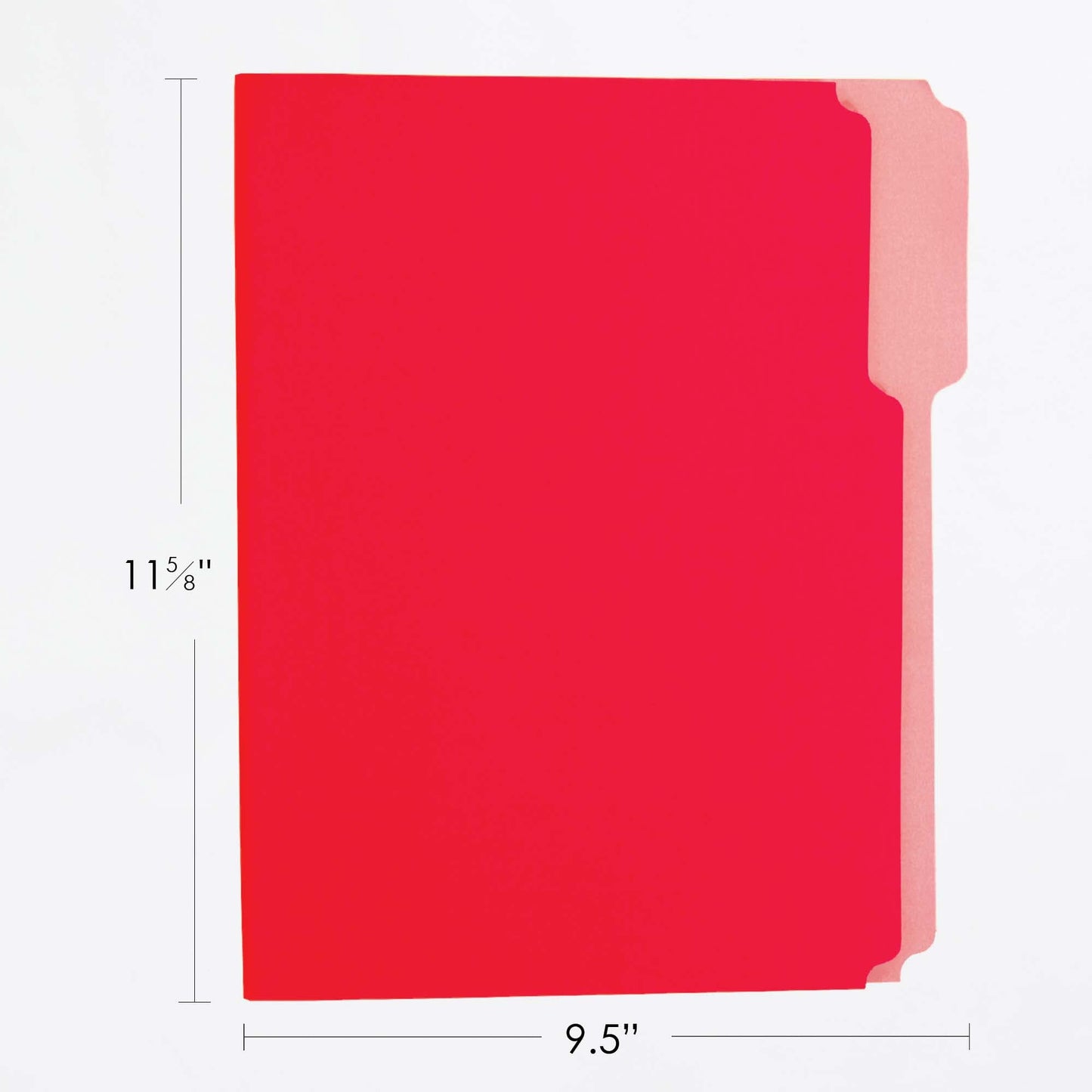 Color File Folders, 1/3 Cut, Letter Size, Pack of 6