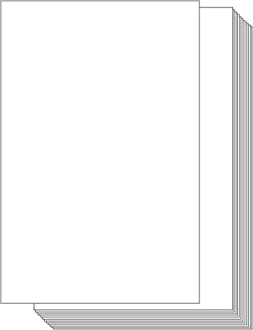 100 Sheets White Cardstock Paper for Printing and Crafting