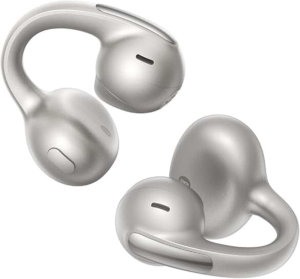 Lightweight Open Ear Clip-On Headphones with Hi-Res Sound