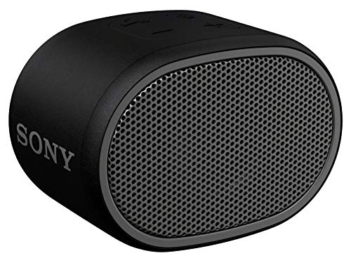XB01 Extra Bass Portable Bluetooth Speaker (Black) Bundle with Hard Travel Case (2 Items)