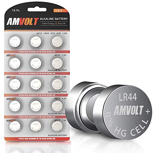 '- Pack of 15 LR44 Batteries AG13A76 Battery, Premium Alkaline Ultra Power Non Rechargeable Button Battery, 1.5 Volt Small Batteries for Remotes Games Controllers Toys & Electronic Devices