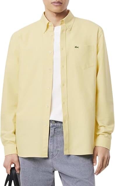 Men's Regular Fit Long Sleeve Solid Shirt