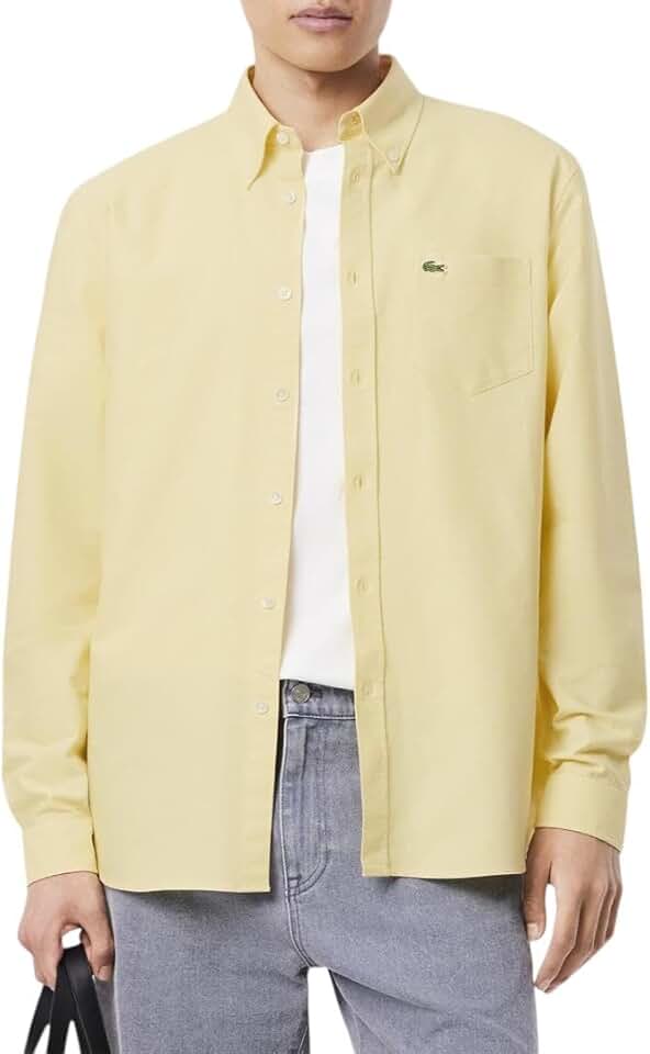 Men's Regular Fit Long Sleeve Solid Shirt