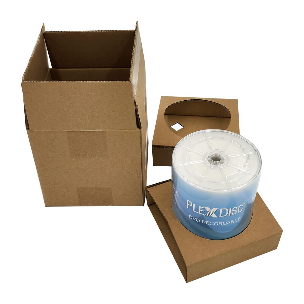 DVD-R 4.7GB 16x White Inkjet Hub Printable Recordable Media Disc - 100 Disc Shrink wrap with Wheel Cap (no Container) FFP 632-217-BX