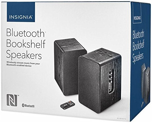 '- Powered Bookshelf Speakers (Pair) - Black