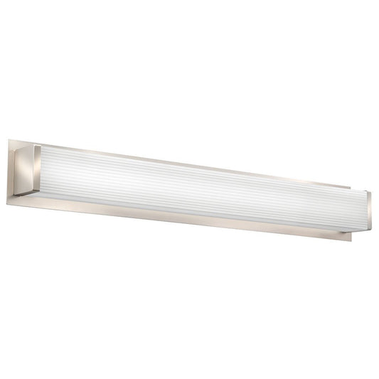 Traditional Square 3K LED Vanity Light, 3-Foot, Brushed Nickel