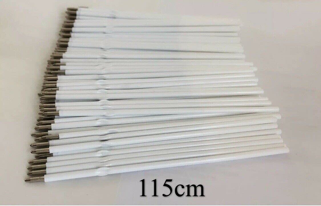 50 Black Medium Ballpoint Pen Refills, 1.0mm, Smooth Writing