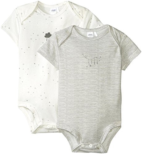 Baby Mon Ange 2 Piece Diaper Shirt Knit, White, 3 Months